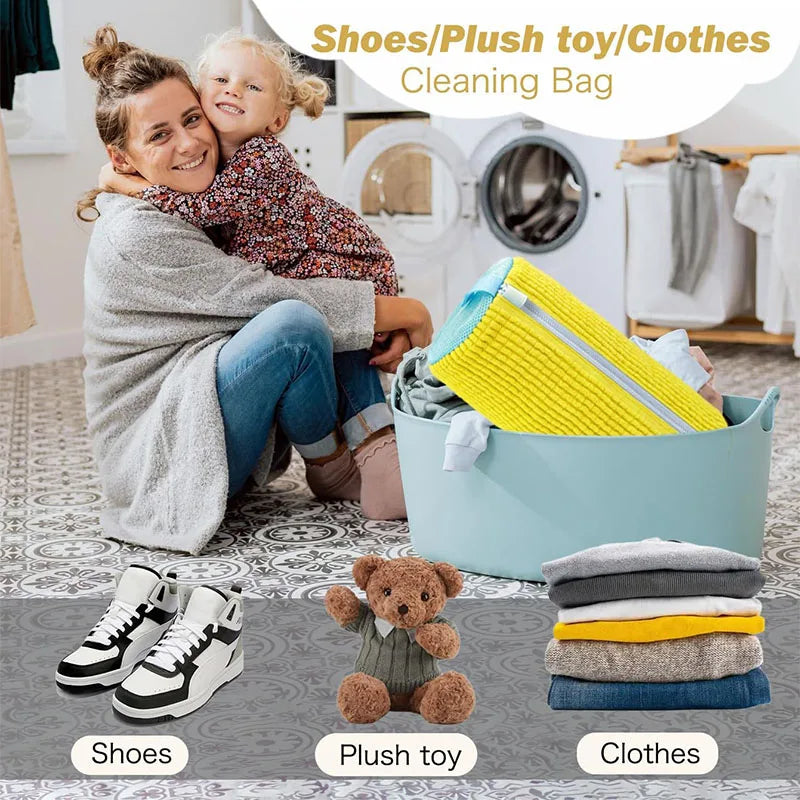 Shoe Washing Machine Bag: Shoe Bag for Washing Machine - Reusable Shoe Cleaning Bag for Sneaker Tennis Shoes Unstain