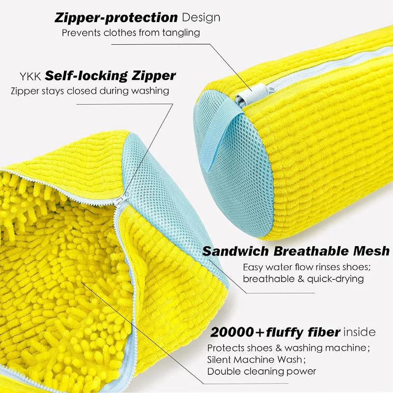 Shoe Washing Machine Bag: Shoe Bag for Washing Machine - Reusable Shoe Cleaning Bag for Sneaker Tennis Shoes Unstain